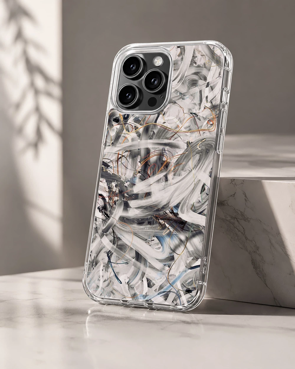 Abstract art design phone cover for iPhone 16 Pro
